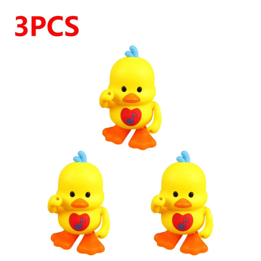 1-3Pcs Multifunctional Dancing Ducks Toys Light up Cute Little Yellow Ducks Robot Music Dancing Animals Lamps Educational Gift