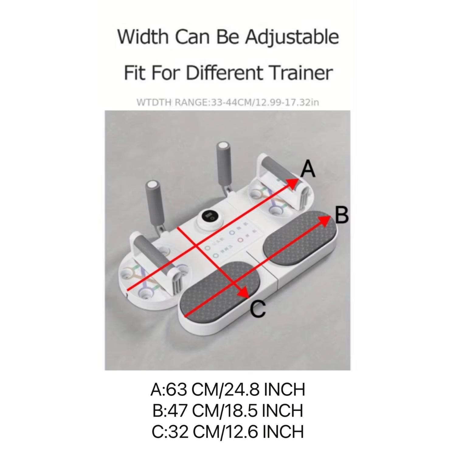 1Pc Fitness Push-Up Board with Timer - Professional Muscle Exercise Equipment for Home Workouts